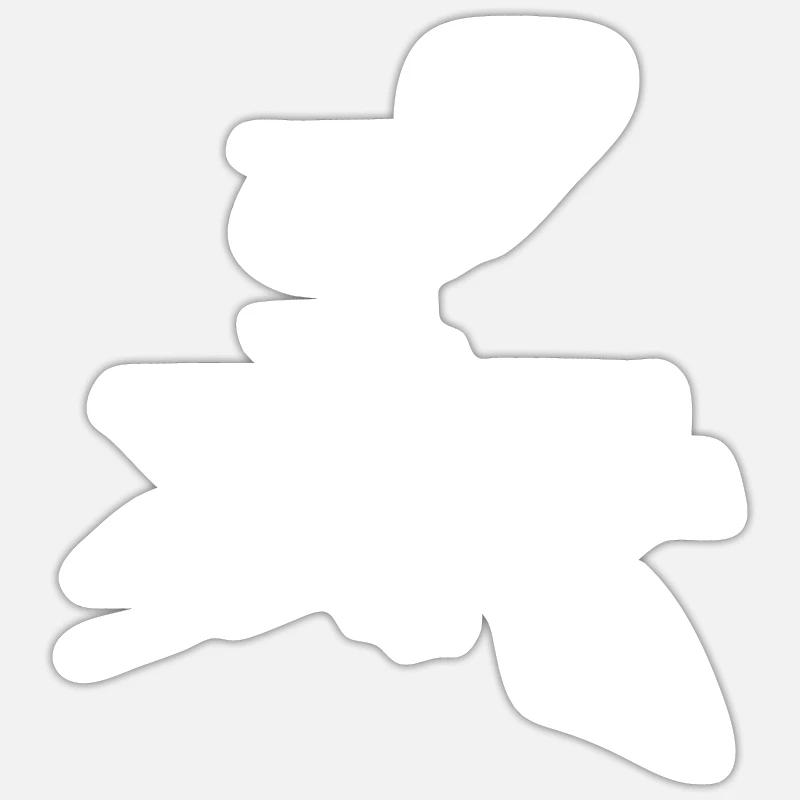Ramer - Sticker taille S (10 x 10 cm) - blanc mat