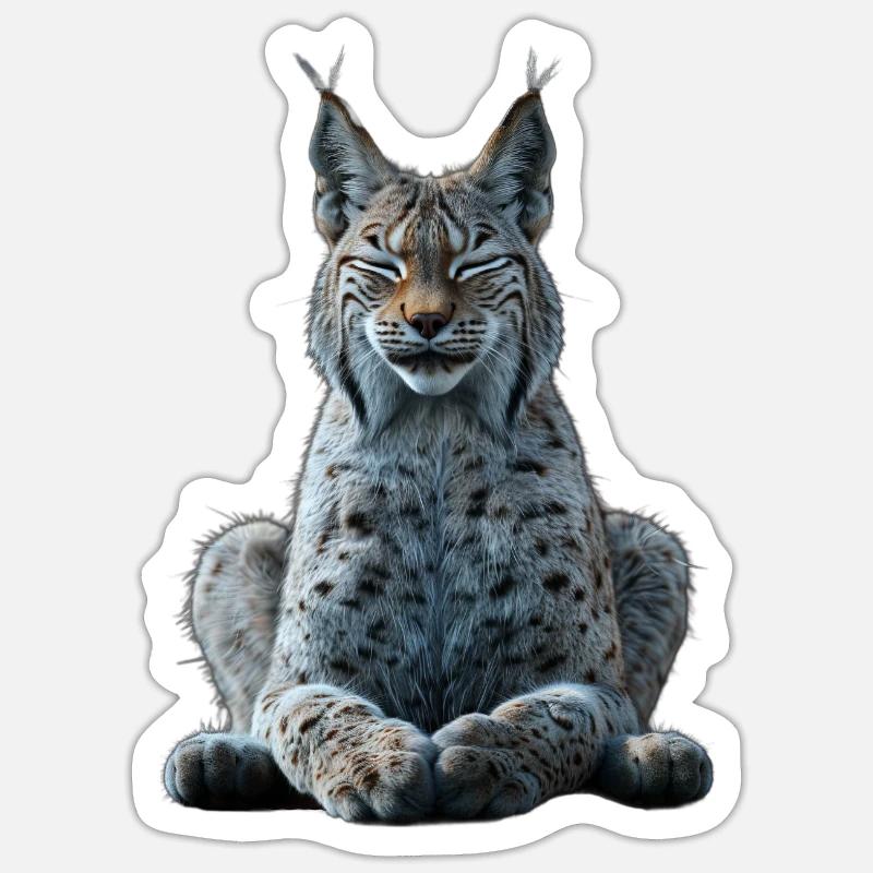 Lynx - Sticker size S (10 x 10 cm) - white matte