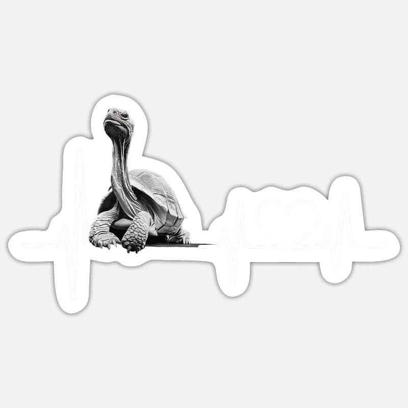 Turtle - Sticker size S (10 x 10 cm) - white matte