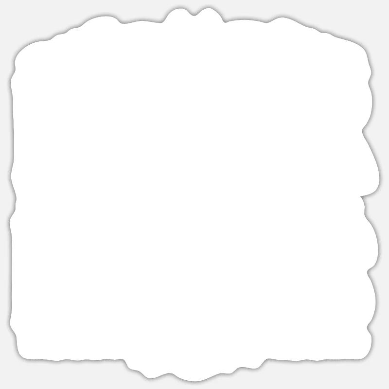 Grignotines monstrueuses - Sticker taille S (10 x 10 cm) - blanc mat