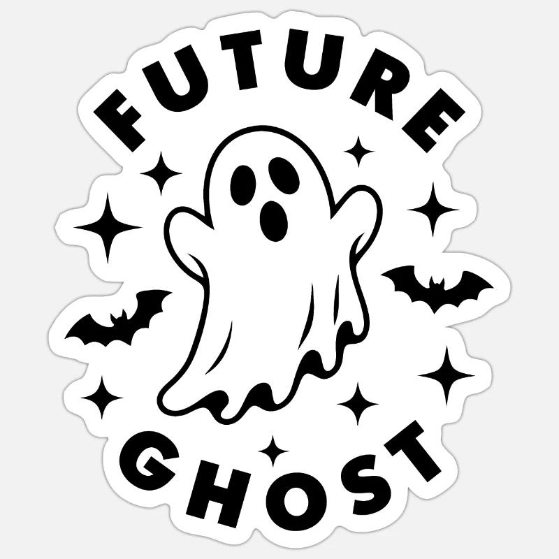 Future ghost Sticker size S (10 x 10 cm)