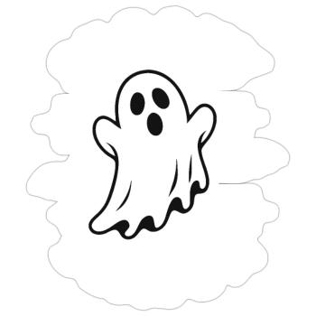 Saison effrayante - Sticker taille S (10 x 10 cm) - blanc mat - Devant