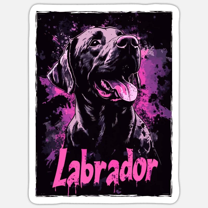 Labrador Dog - Sticker size S (10 x 10 cm) - white matte