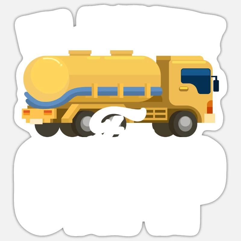 Septic Tank Technician Sewer System Installer Sticker size S (10 x 10 cm)