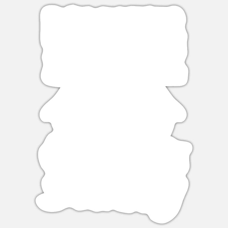 Dolphins stole my reason - Sticker size S (10 x 10 cm) - white matte