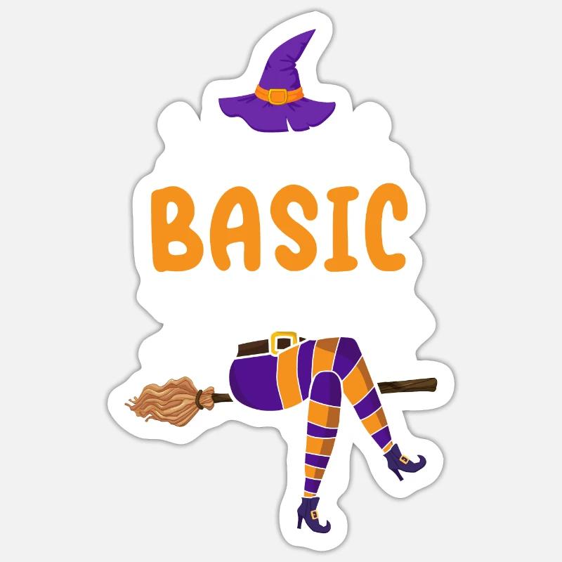 I'm the Basic Witch - Sticker Größe S (10 x 10 cm) - Mattweiß