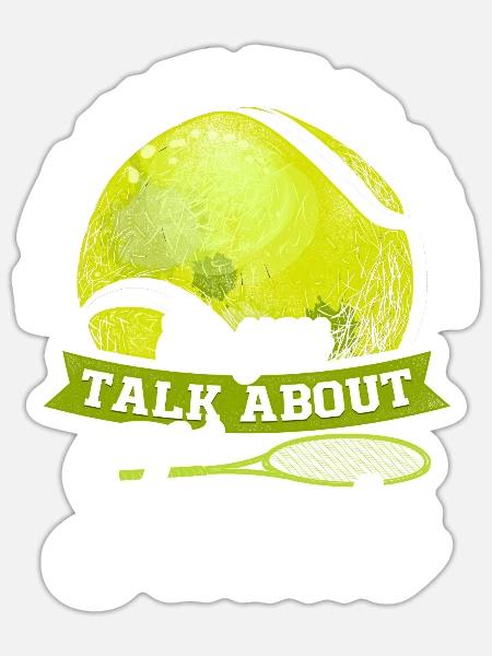 Funny Tennis Player Racket If You - Sticker Größe S (10 x 10 cm) - Mattweiß