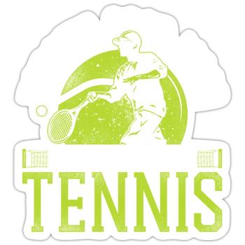 Funny Tennis Player Racket Today's - Sticker Größe S (10 x 10 cm) - Mattweiß - Vorne