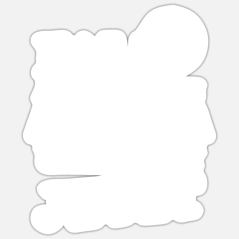 Alissa comme prénom - Sticker taille S (10 x 10 cm) - blanc mat