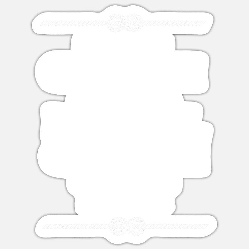 Pontonboot Boot Boote - Sticker Größe S (10 x 10 cm) - Mattweiß