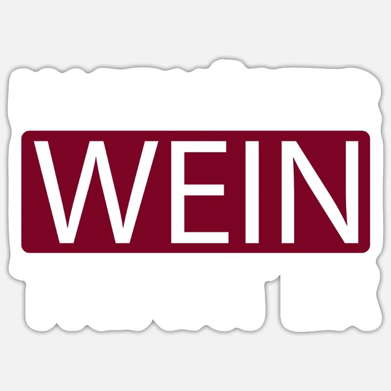 Wein Winzer Sticker Größe S (10 x 10 cm)