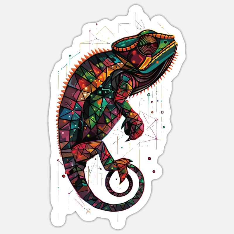 Chameleon Sticker size S (10 x 10 cm)