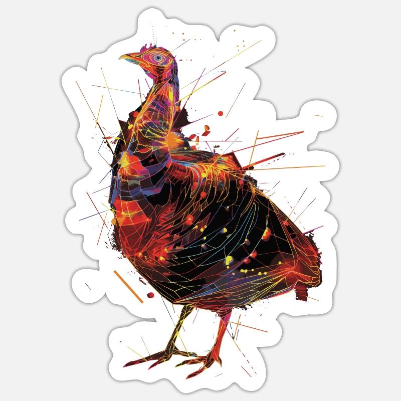 Turkey - Sticker size S (10 x 10 cm) - white matte