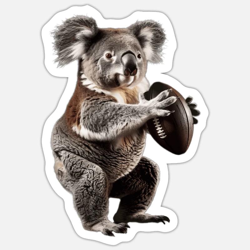 Koala - Sticker taille S (10 x 10 cm) - blanc mat