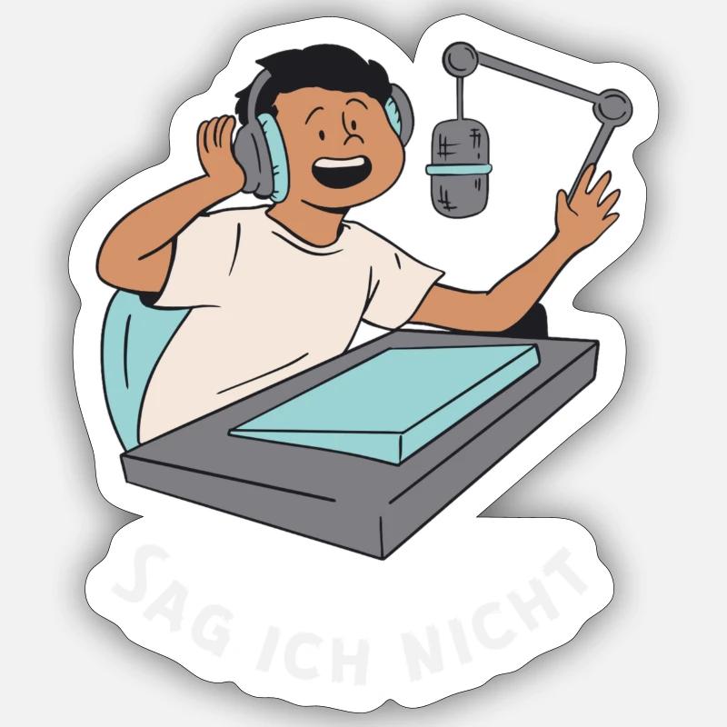 Sag ich nicht - Sticker Größe S (10 x 10 cm) - Mattweiß