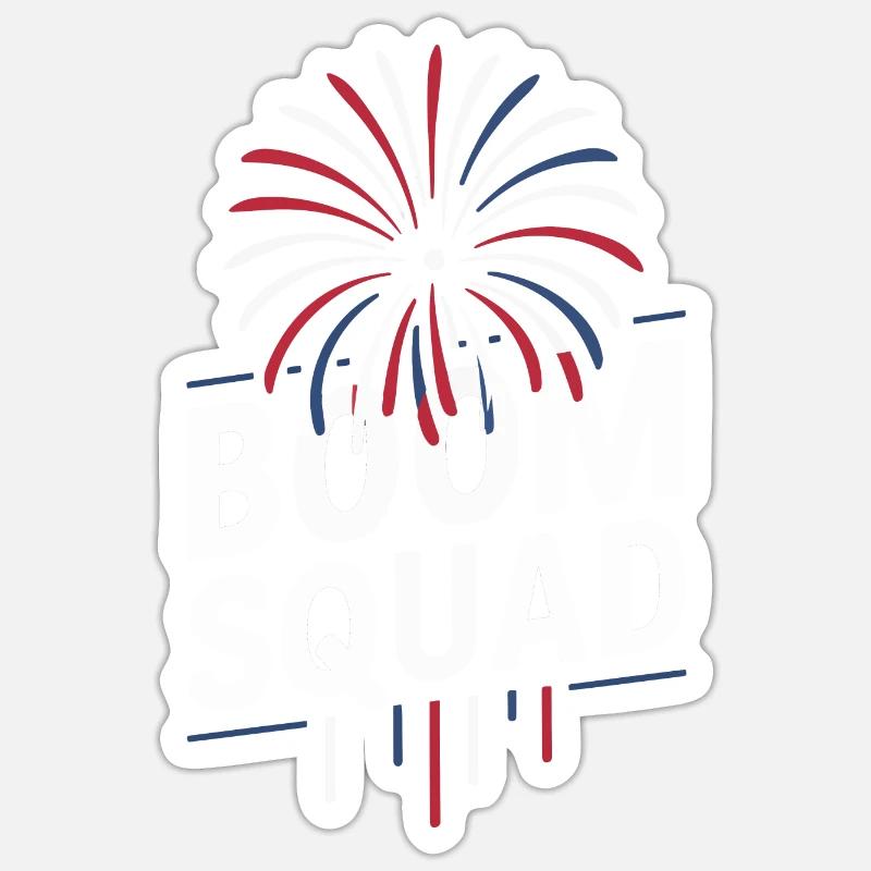 Pyrotechnics Fireworks Pyrotechnics - Sticker size S (10 x 10 cm) - white matte