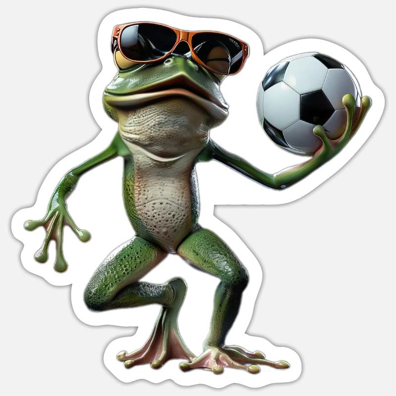 Frog - Sticker size S (10 x 10 cm) - white matte