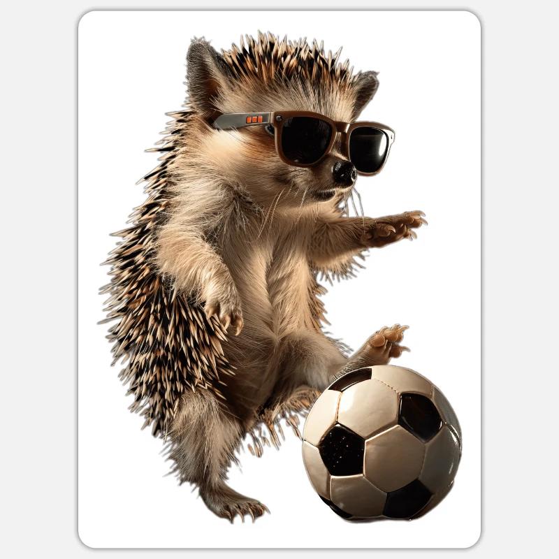 Igel - Sticker Größe S (10 x 10 cm) - Mattweiß