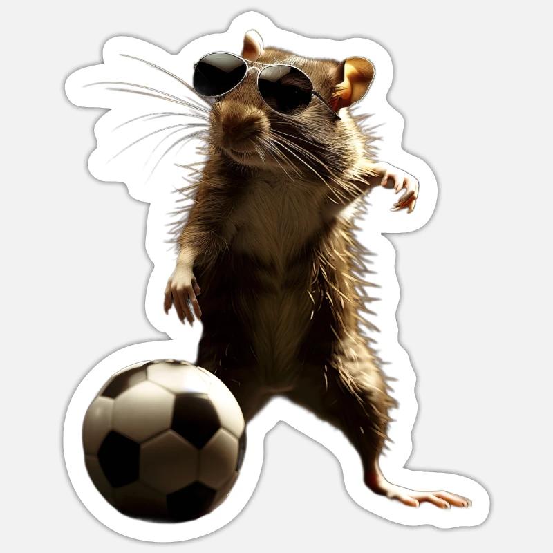 Rat - Sticker size S (10 x 10 cm) - white matte