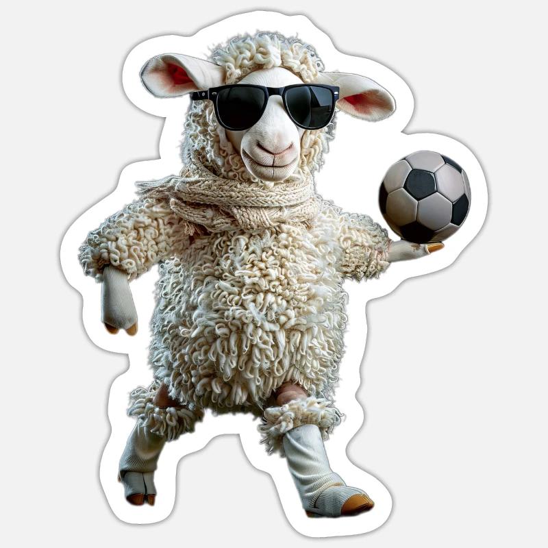 Sheep - Sticker size S (10 x 10 cm) - white matte