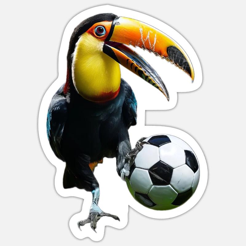 Toucan - Sticker size S (10 x 10 cm) - white matte