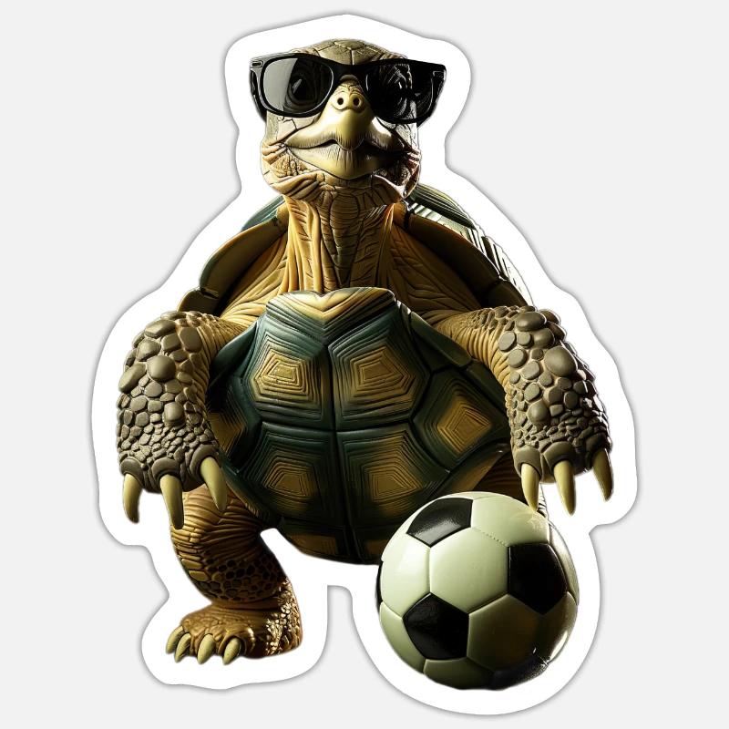 Turtle - Sticker size S (10 x 10 cm) - white matte