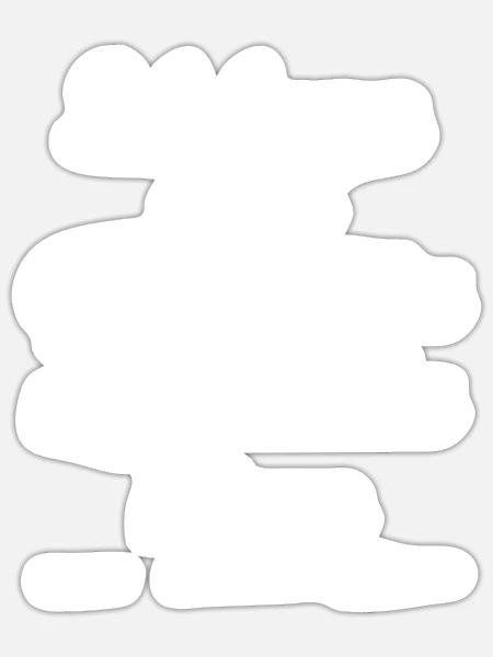 Ich kann euer Geschwätz nicht mehr hören - Sticker Größe S (10 x 10 cm) - Mattweiß