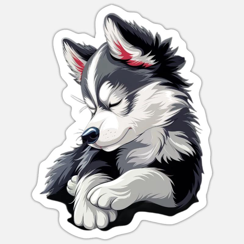 Rauque - Sticker taille S (10 x 10 cm) - blanc mat