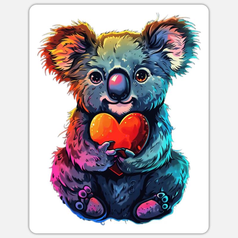 Koala - Sticker size S (10 x 10 cm) - white matte
