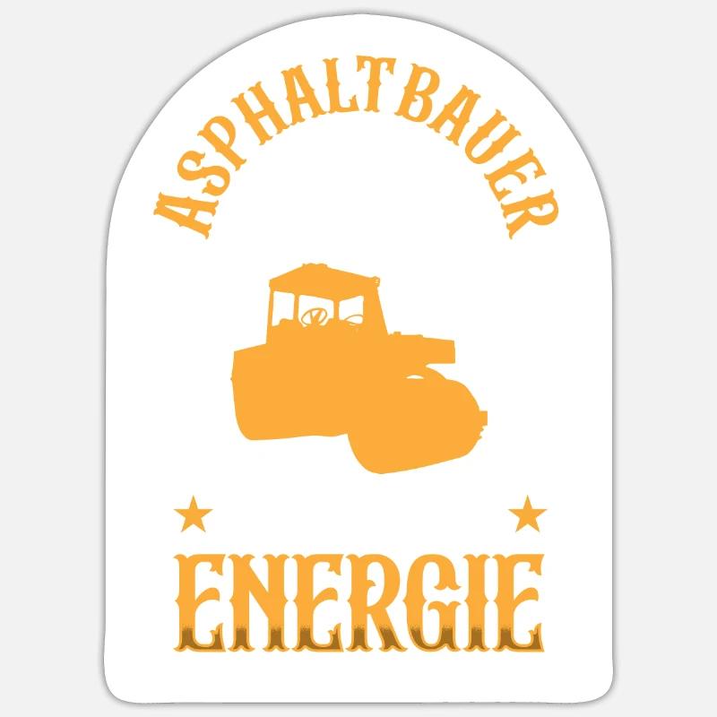 Les constructeurs d’asphalte ne sont pas des constructeurs de routes paresseux Sticker taille S (10 x 10 cm)
