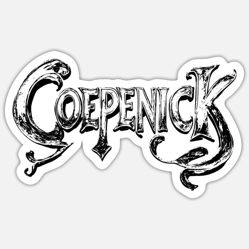 Berlin Köpenick Souvenir Cöpenick Minimalistisch - Sticker Größe S (10 x 10 cm) - Mattweiß