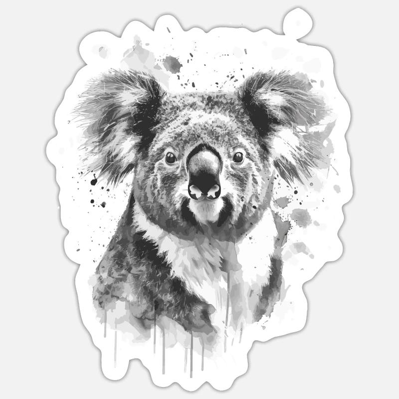 Koala - Sticker size S (10 x 10 cm) - white matte