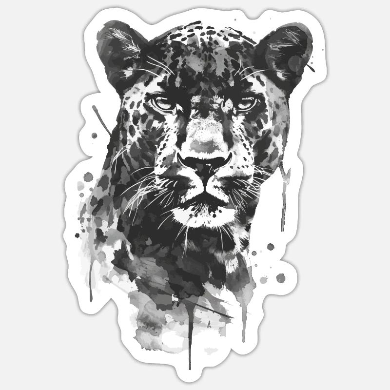 Panthère Sticker taille S (10 x 10 cm)