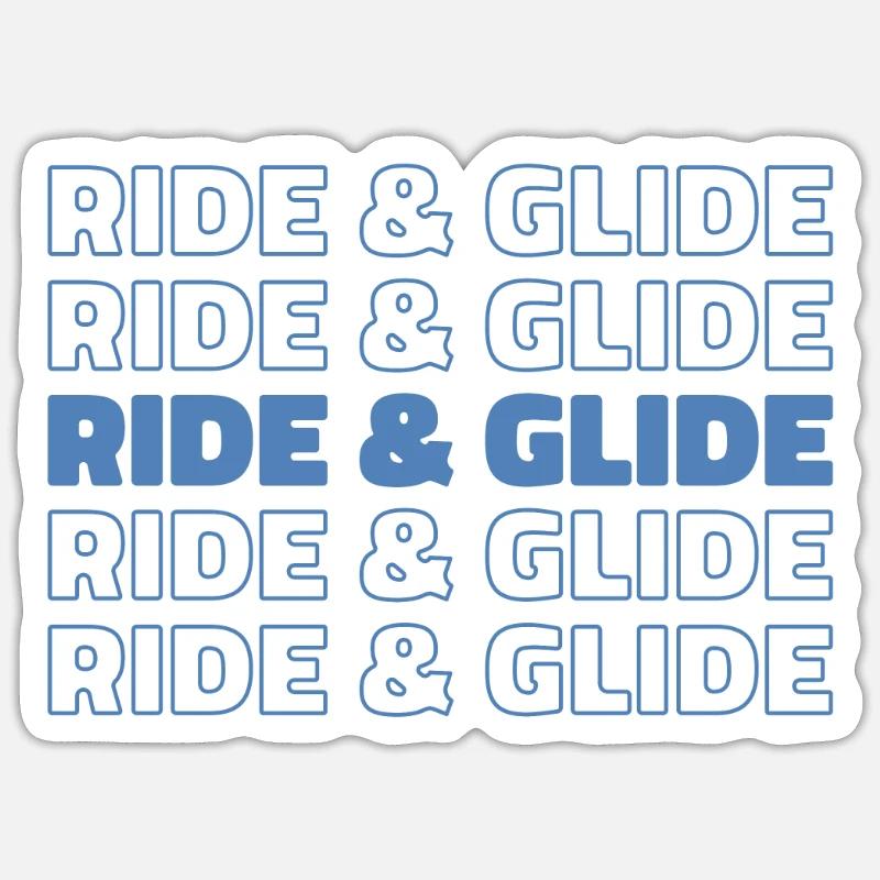 Paramoteur parapente - Sticker taille S (10 x 10 cm) - blanc mat