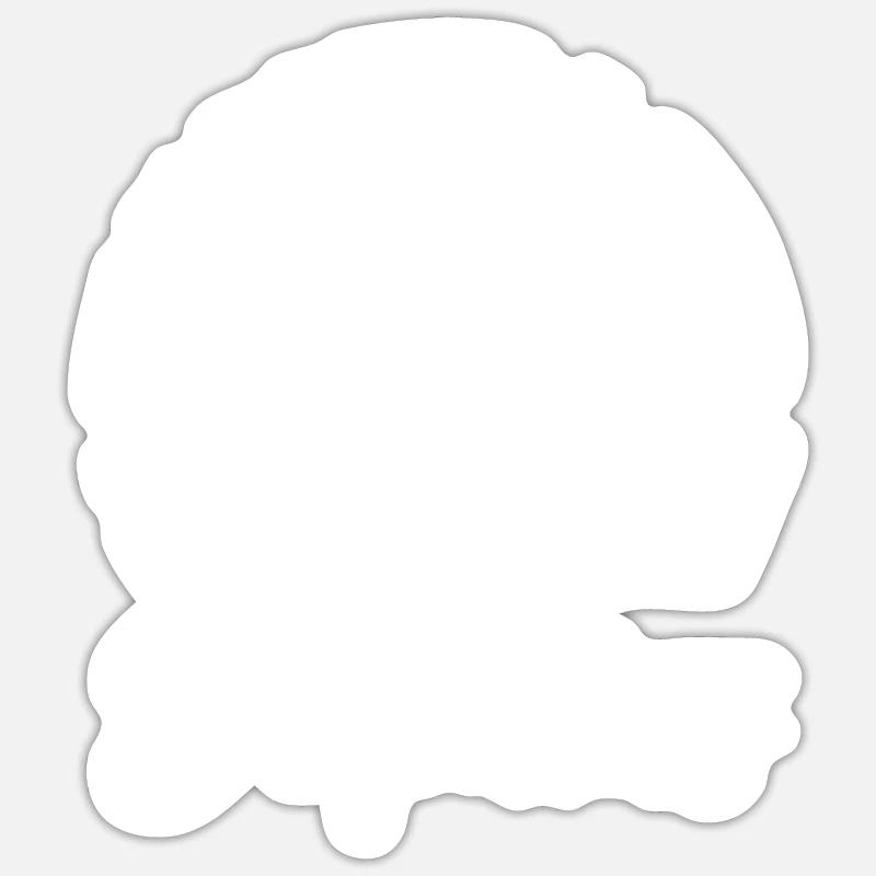 Easily distracted by dolphins - Sticker size S (10 x 10 cm) - white matte