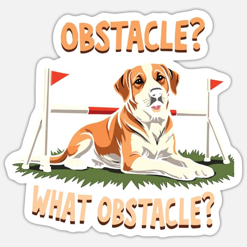 Agility - Sticker Größe S (10 x 10 cm) - Mattweiß