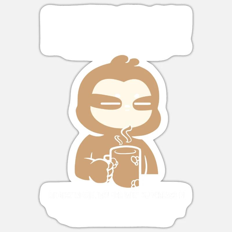 Abschied Kollegin Abschiedsparty Geschenk - Sticker Größe S (10 x 10 cm) - Mattweiß