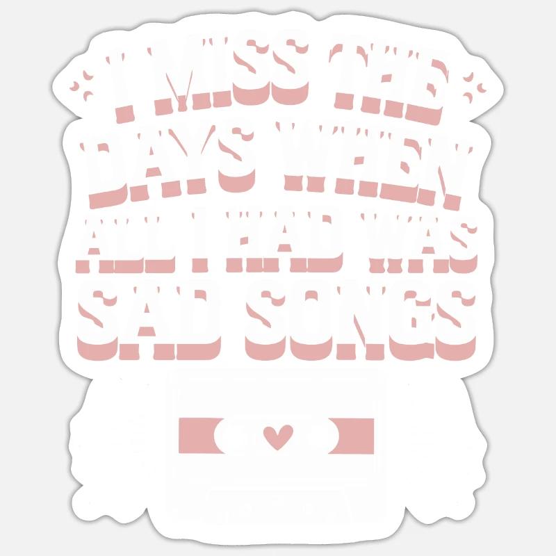 Introversion Style alternatif Émotionnel - Sticker taille S (10 x 10 cm) - blanc mat