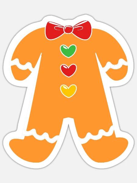 Lebkuchenmann Lebkuchenherz Lebkuchen Naschen - Sticker Größe S (10 x 10 cm) - Mattweiß