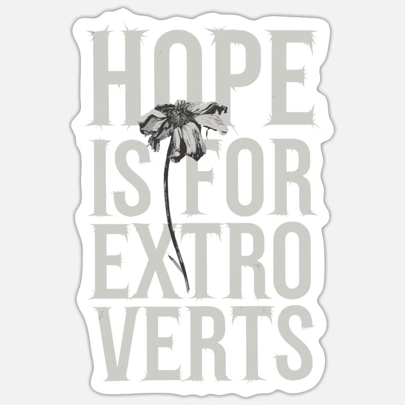 Introversion Alternative Style Emotional Sticker size S (10 x 10 cm)