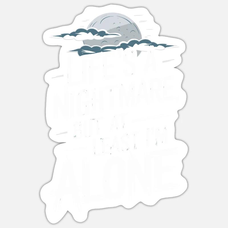 Introversion Alternative Style Emotional - Sticker size S (10 x 10 cm) - white matte
