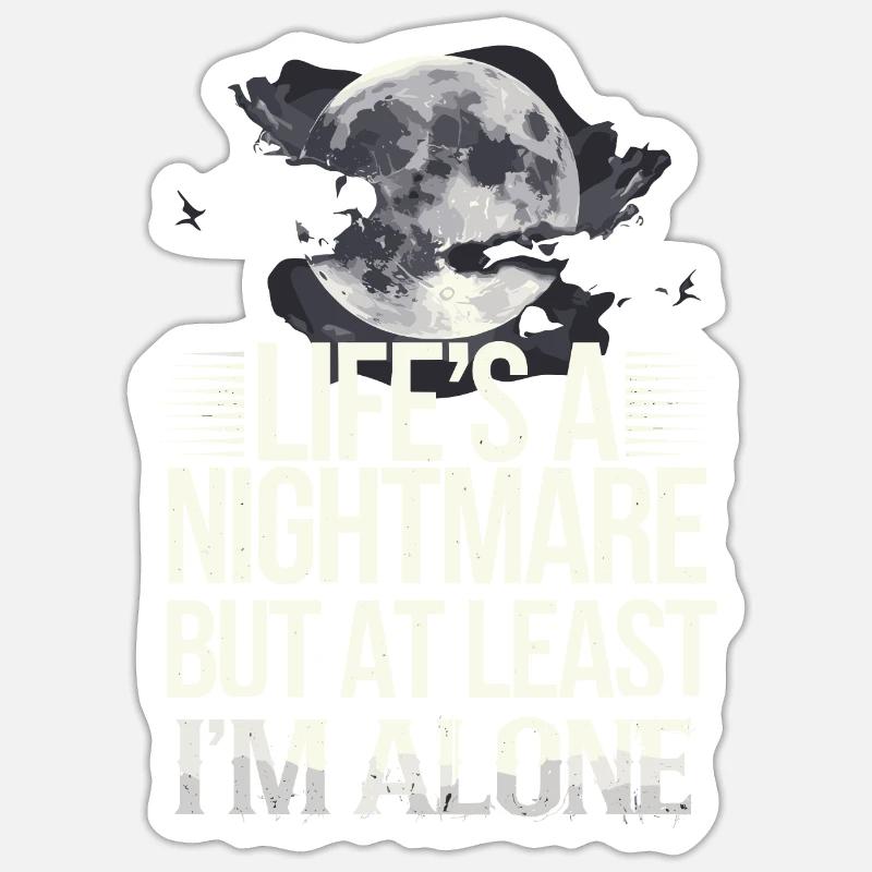 Introversion Alternative Style Emotional Sticker size S (10 x 10 cm)