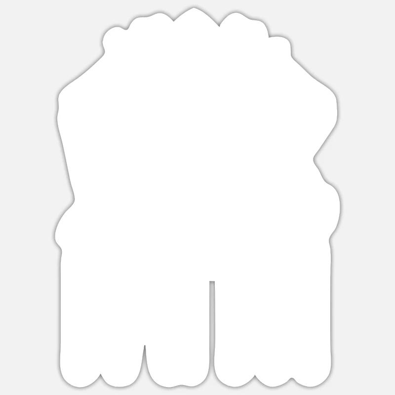 Marcher par la foi - Sticker taille S (10 x 10 cm) - blanc mat