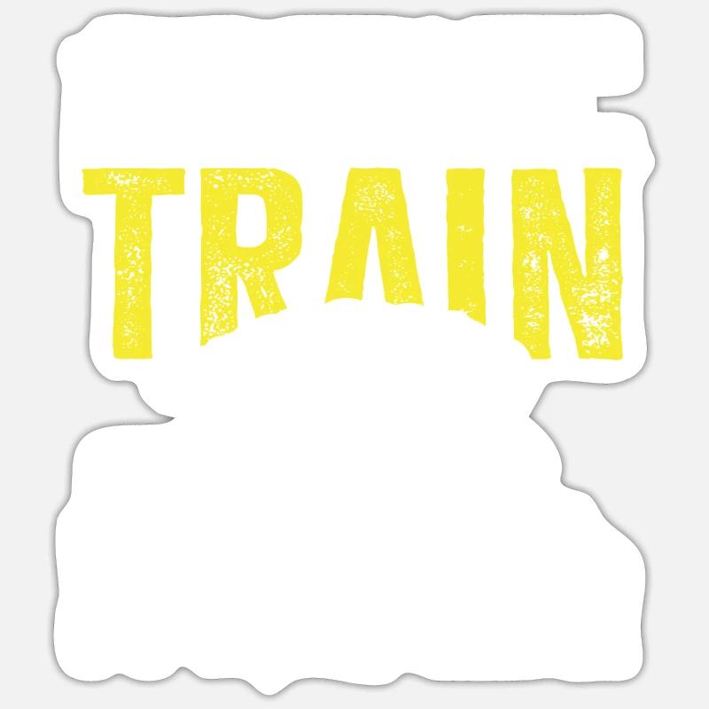 Ein Letztes Modellzug Versprochen - Sticker Größe S (10 x 10 cm) - Mattweiß