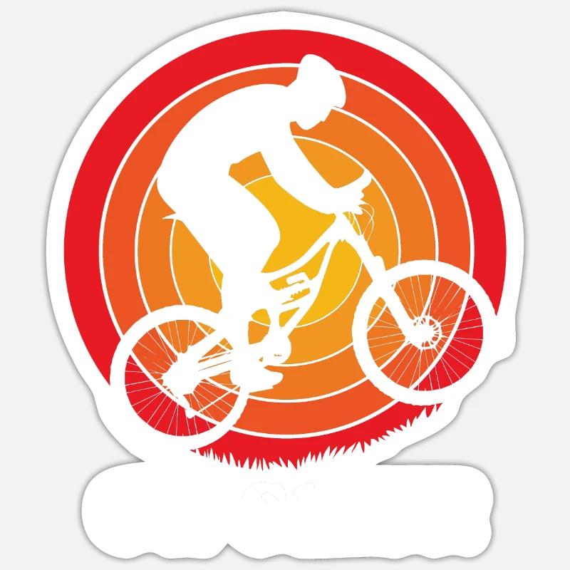 VTT VTT VTT - Sticker taille S (10 x 10 cm) - blanc mat