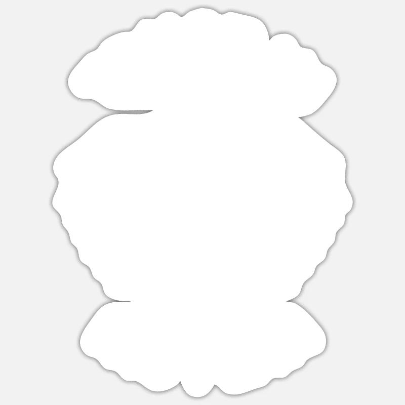 Confiance en son plan - Sticker taille S (10 x 10 cm) - blanc mat