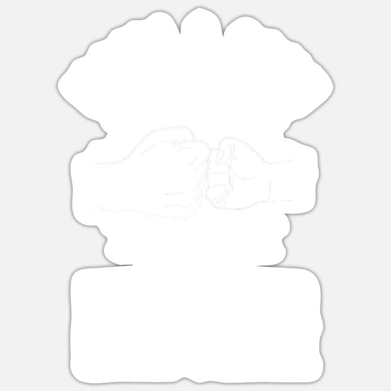 Mutter Mama Und Sohn - Sticker Größe S (10 x 10 cm) - Mattweiß