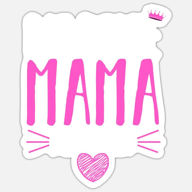 Beste Mama Der Welt - Sticker Größe S (10 x 10 cm) - Mattweiß