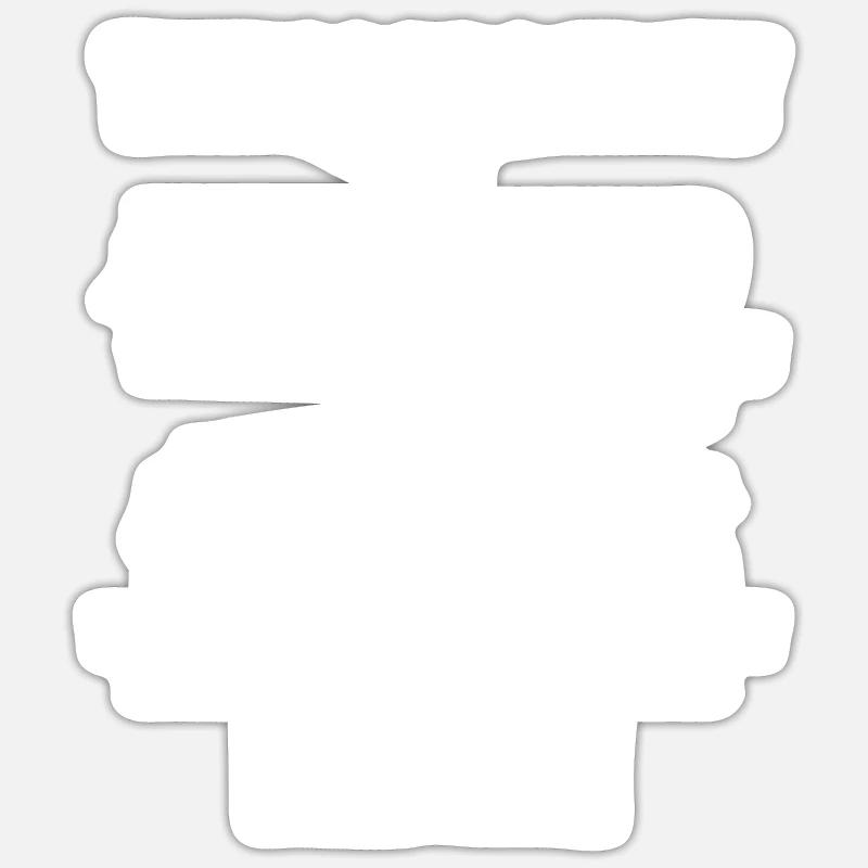Ce que je fais pendant mon temps libre - Sticker taille S (10 x 10 cm) - blanc mat