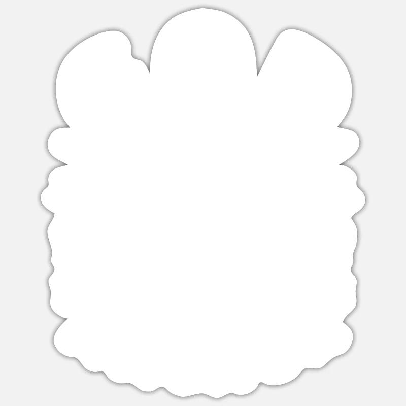 Dieu est mon ancre - Sticker taille S (10 x 10 cm) - blanc mat